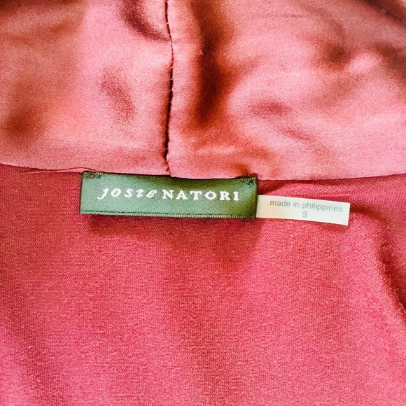 Josie Natori Silk Essential Wrap Robe - Picture 8 of 11